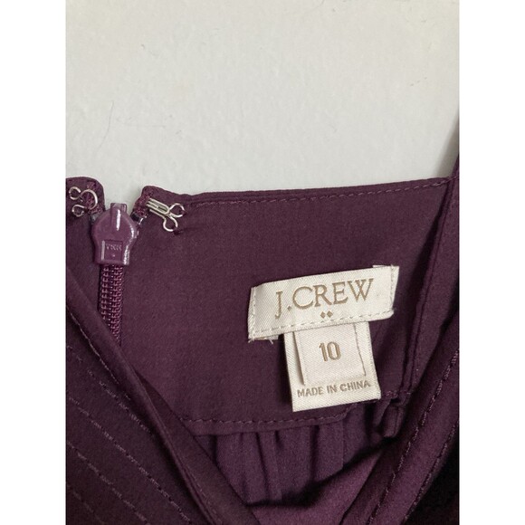 J. Crew Factory Sleeveless Maxi Dress 10 Purple Polyester Column - Picture 3 of 8